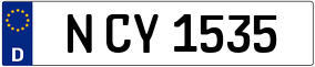 Trailer License Plate